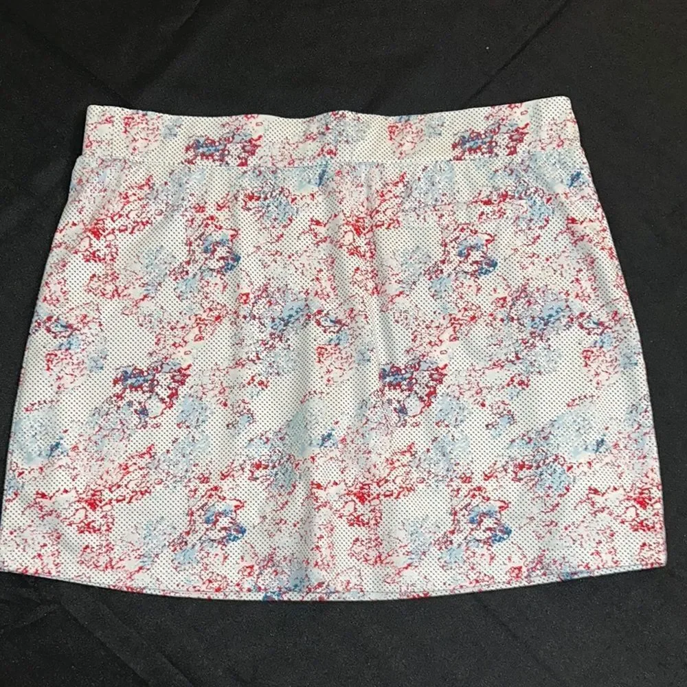 Pebble Beach Multicolor Pattern Skort Size XL